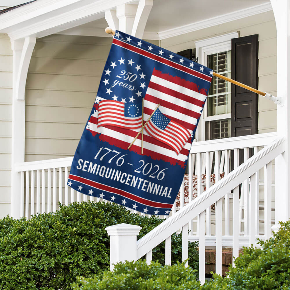 Flagwix American Flag - America 250th Anniversary Semiquincentennial Decorative Flag 3-Day Shipping