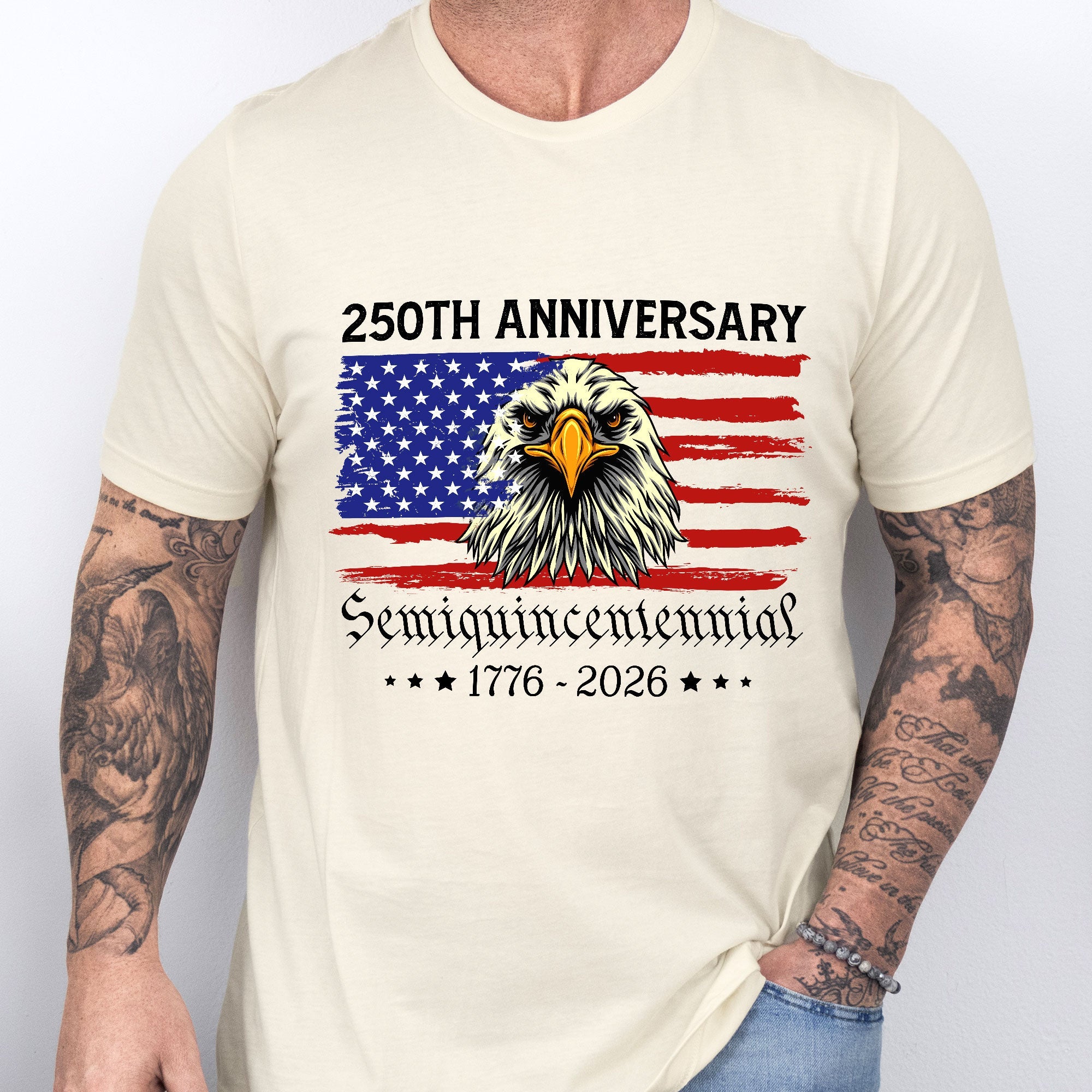 Patriotic America T-Shirt | 250th Anniversary Semiquincentennial Tee