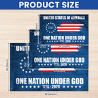 250th of American Flag | One Nation Under God Betsy Ross Grommet Flag