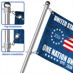 250th of American Flag | One Nation Under God Betsy Ross Grommet Flag