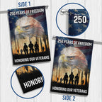 250 Years of Freedom Flag | Honoring Our Veterans Patriotic Eagle Flag