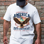 250th Anniversary Patriotic T-Shirt | American Eagle Liberty Tee