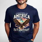 250th Anniversary Patriotic T-Shirt | American Eagle Liberty Tee