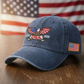 250 Years of America Patriot Washed Cap with Embroidered Eagle USA Flag