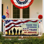 Thank You Veterans Fence Banner | Honoring 250 Years of American Freedom
