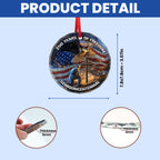 250 Years of Freedom Ornament Eagle Soldier Cross Patriotic Faith Gift