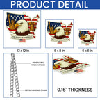 USA 250th Anniversary Suncatcher | Patriotic Eagle Liberty Hanging Decor