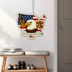 USA 250th Anniversary Suncatcher | Patriotic Eagle Liberty Hanging Decor