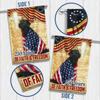 Black Labrador Patriotic Flag | 250 Years of Faith & Freedom Decor