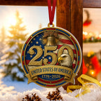 United States of America Patriotic Ornament, 250 Years Hanging Decor