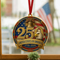 United States of America Patriotic Ornament, 250 Years Hanging Decor