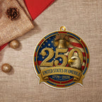 United States of America Patriotic Ornament, 250 Years Hanging Decor