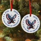 USA 250 Years of Freedom Eagle Ornament | Patriotic Christmas Decor