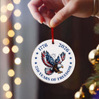 USA 250 Years of Freedom Eagle Ornament | Patriotic Christmas Decor