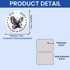 USA 250 Years of Freedom Eagle Ornament | Patriotic Christmas Decor