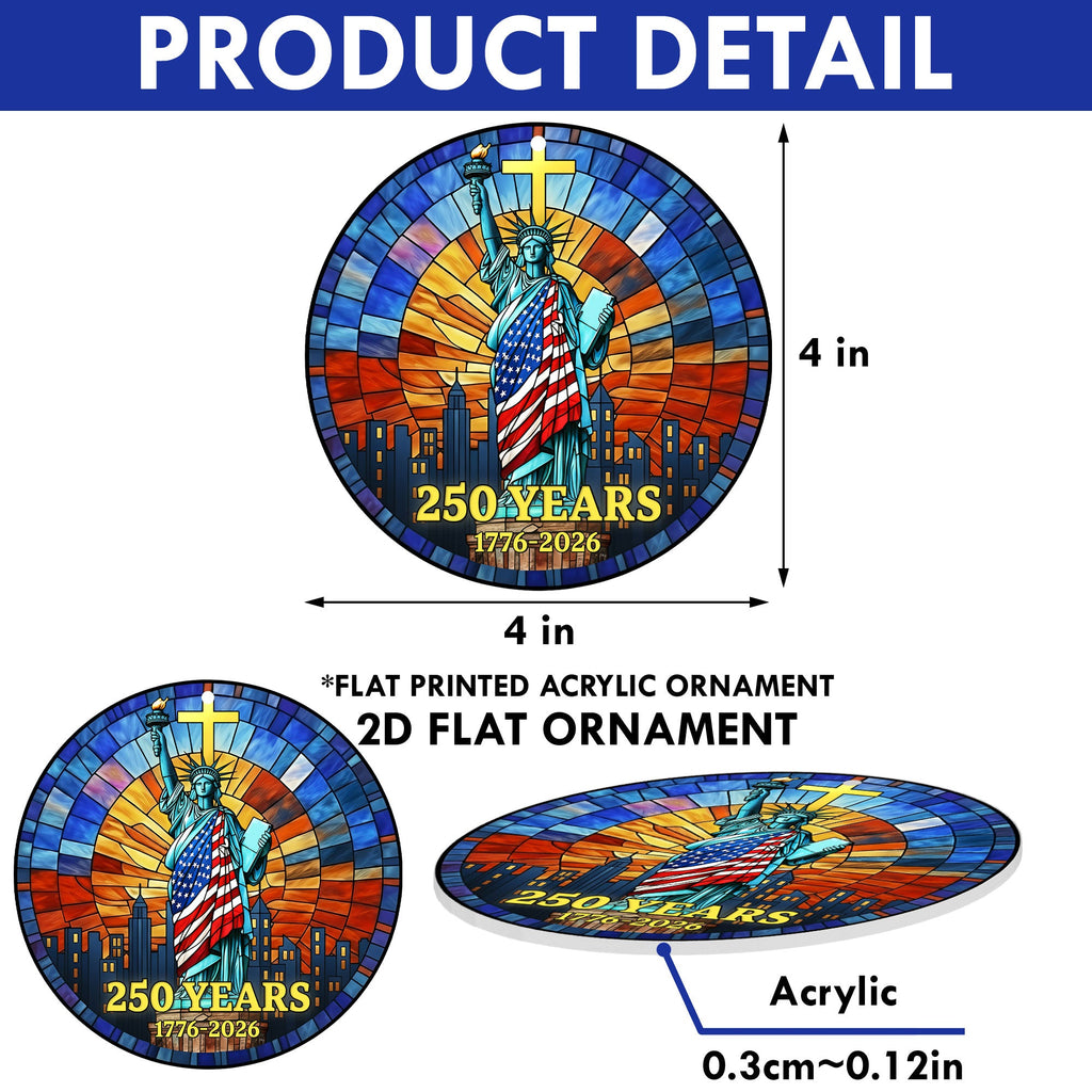 250th Anniversary Patriotic Ornament | Liberty 1776 2026 Independence Day