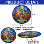 250th Anniversary Patriotic Ornament | Liberty 1776 2026 Independence Day