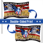250 Years of Freedom Grommet Flag God Bless America
