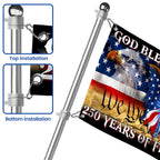 250 Years of Freedom Grommet Flag God Bless America