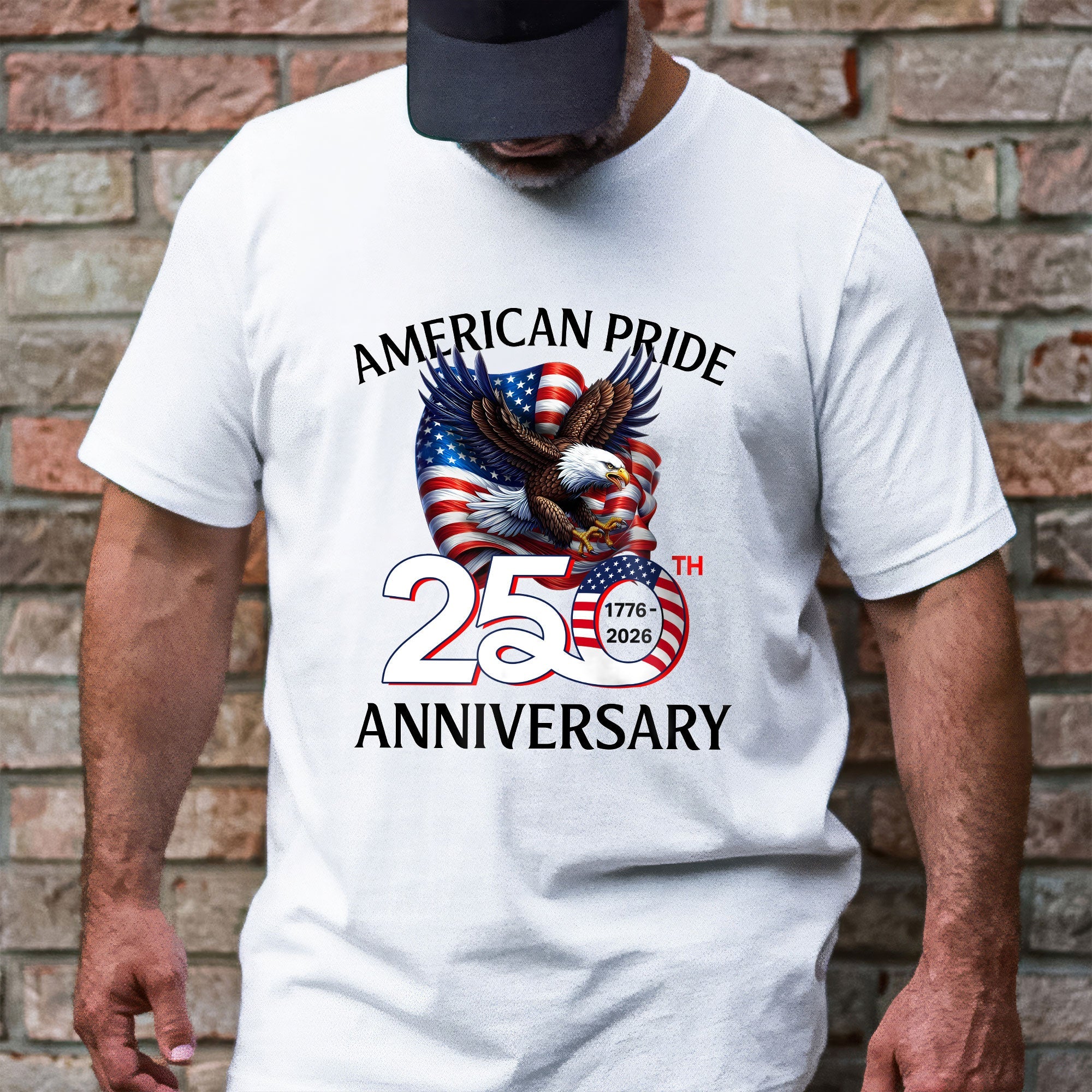 American Pride T-Shirt | Patriotic 250th Anniversary Eagle 1776–2026 Tee