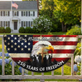 US Veterans 250 Years of Freedom Flag, Semiquincentennial 1776 2026 Fan Flag