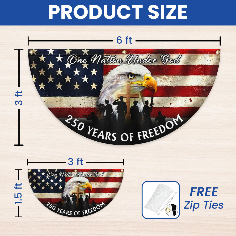 US Veterans 250 Years of Freedom Flag, Semiquincentennial 1776 2026 Fan Flag