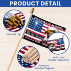 250 Years of Blessing Handheld Flag, Patriotic Eagle 1776 2026 Flag