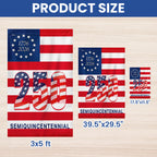 250th Anniversary Semiquincentennial 1776 2026 Patriotic America Flag