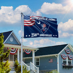 SC 250th Anniversary State Grommet Flag, South Carolina USA 1776–2026 Decor