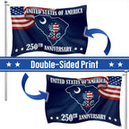 SC 250th Anniversary State Grommet Flag, South Carolina USA 1776–2026 Decor