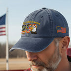 Patriot 250th Anniversary Washed Cap | Embroidered Eagle American Flag