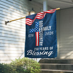250 Years of Blessing God 1776 2026 Patriotic Flag 3-Day Shipping