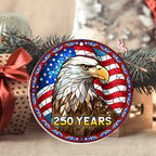 250 Years of America Patriotic Ornament | Eagle Independence Decor
