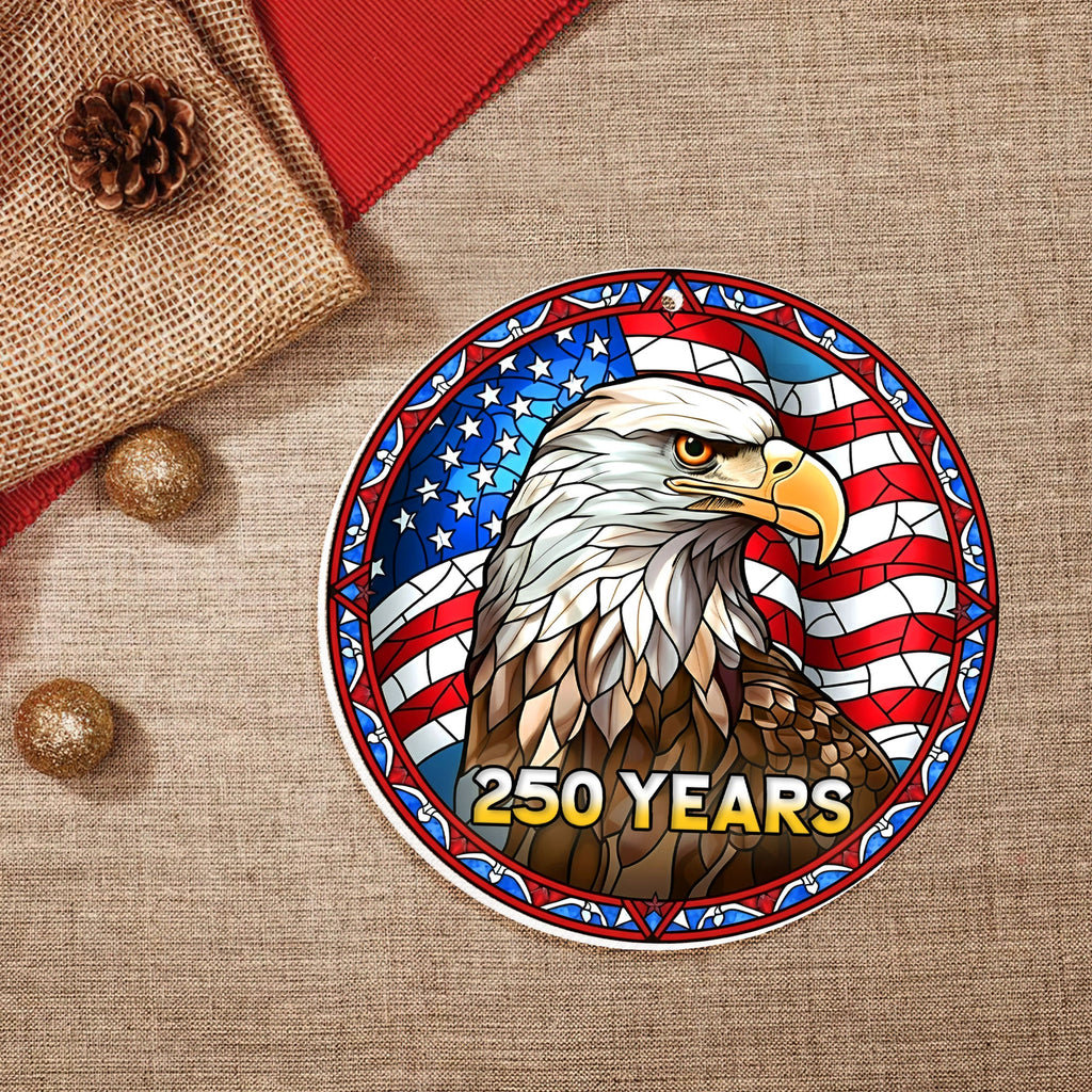 250 Years of America Patriotic Ornament | Eagle Independence Decor