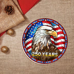 250 Years of America Patriotic Ornament | Eagle Independence Decor