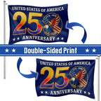 250th Anniversary United States of America Eagle Patriotic Grommet Flag