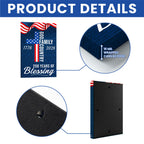 250 Years of Blessing Patriotic Christian with Painting American Flag Canvas Wall Art