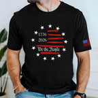 Patriot We The People American Flag T-Shirt, 250th Anniversary 1776 2026 Tee