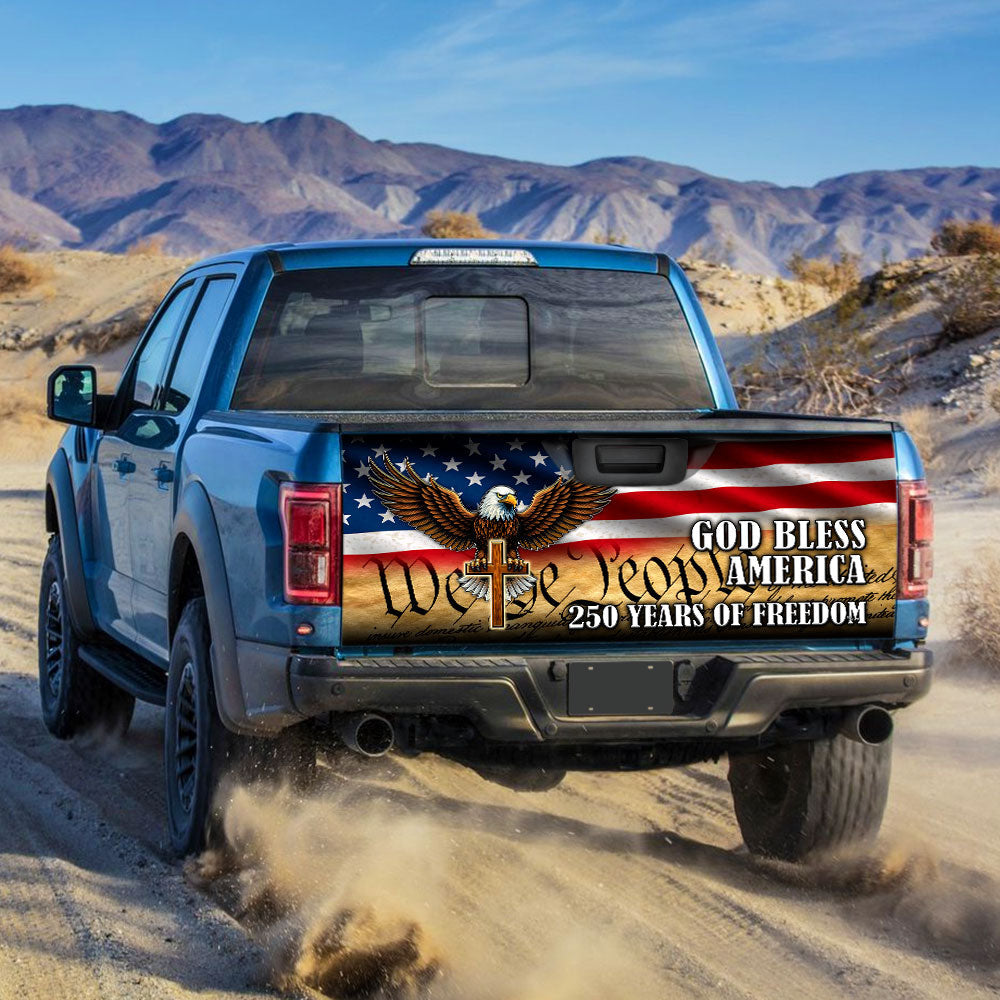 We The People Eagle Patriot 250 Years Truck Tailgate Decal Sticker Wrap