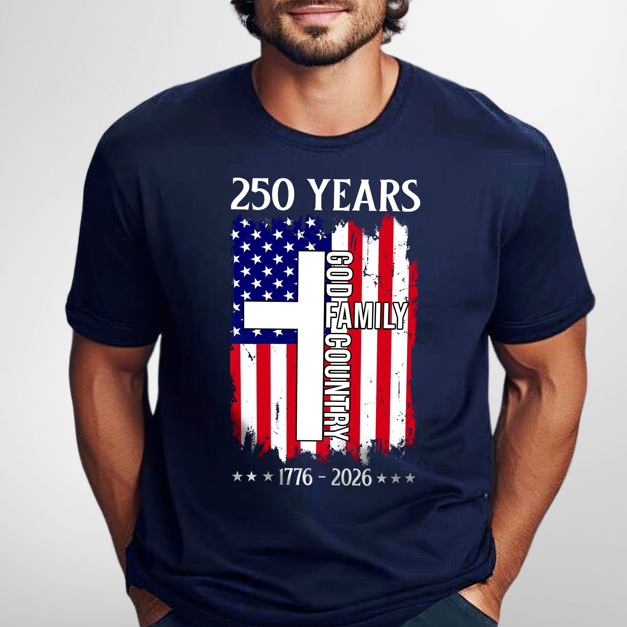 Patriot Christian 250 Years T-Shirt, USA Semiquincentennial 1776 2026 Tee