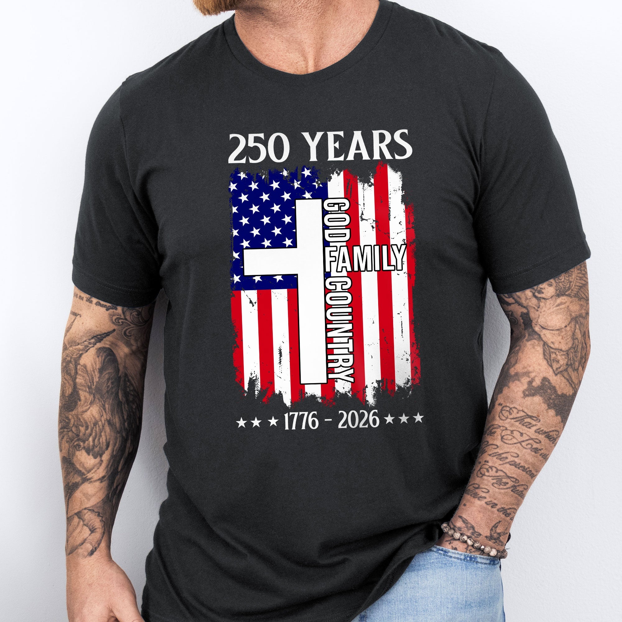 Patriot Christian 250 Years T-Shirt, USA Semiquincentennial 1776 2026 Tee