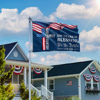 We The People 250 Blessing 1776 2026 American Grommet Flag for Decor