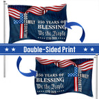 We The People 250 Blessing 1776 2026 American Grommet Flag for Decor