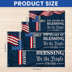 We The People 250 Blessing 1776 2026 American Grommet Flag for Decor