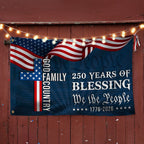 We The People 250 Blessing 1776 2026 American Grommet Flag for Decor