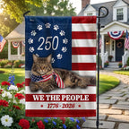 250 Years Maine Coon Cat American Flag, Patriotic Cat 1776 2026 Flag