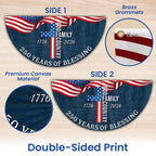 Patriotic American Flag, 250 Years of Blessing God 1776 2026 Fan Flag