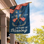 250 Years of Blessing Patriotic Christian Flag, American 1776 2026 Flag