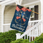 250 Years of Blessing Patriotic Christian Flag, American 1776 2026 Flag