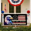 America 250th Anniversary Fence Banner We The People Patriotic Flag